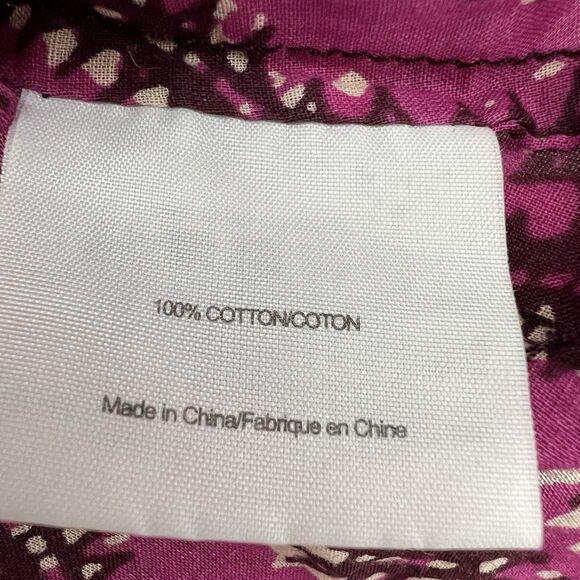 Tory Burch Shirt Women 6 Sequin Stephanie Tunic Fuchsia Lightweight Vibrant - Picture 8 of 11